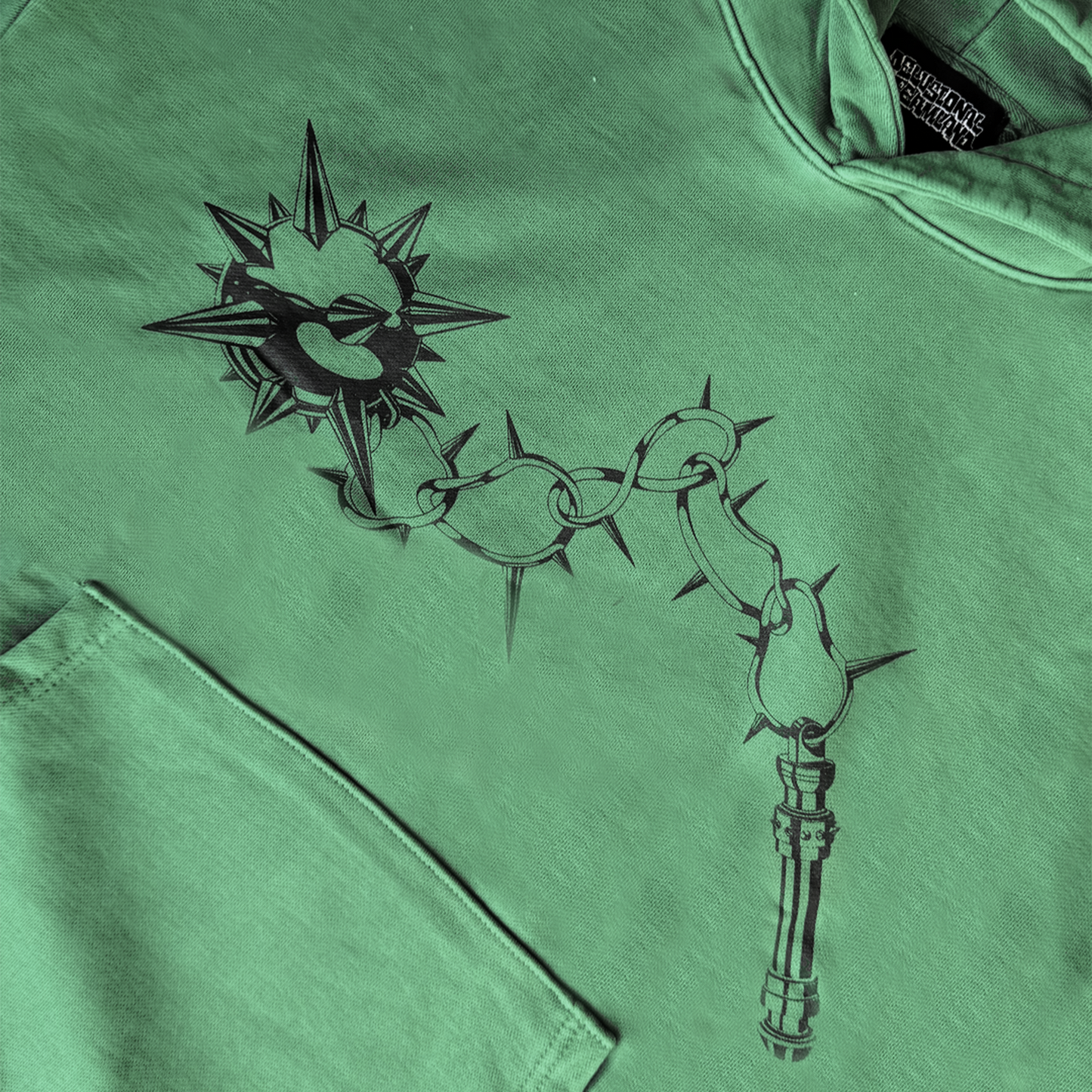 Flail Hoodie Faded Green