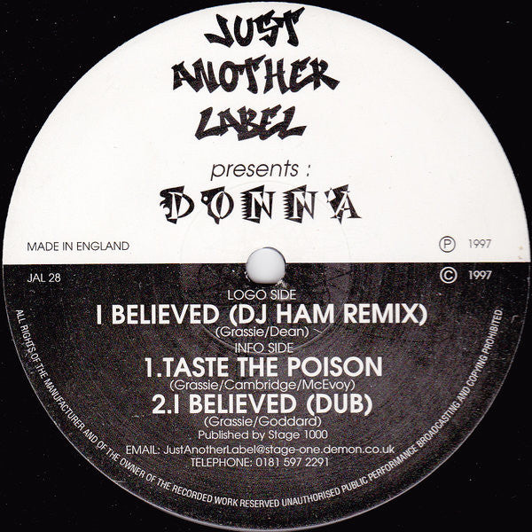 Donna – I Believed (Remix)