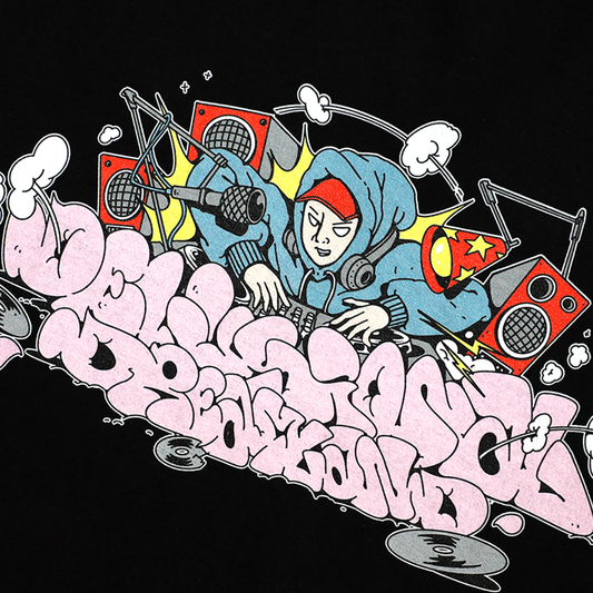 PIRATE RADIO TEE BLACK