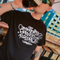 Community Service Records Tee Black / white