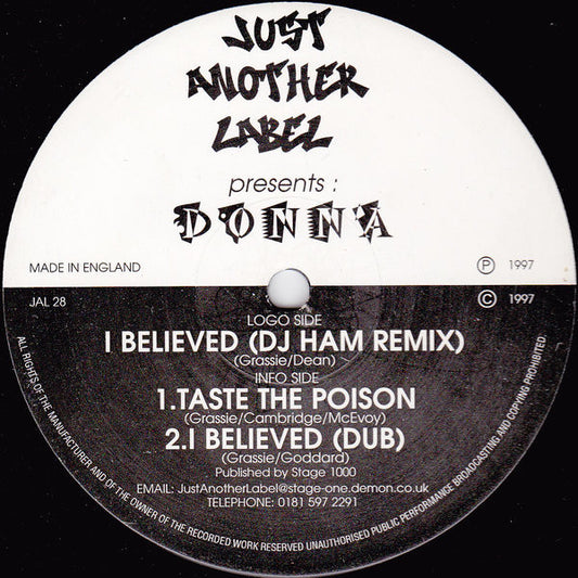 Donna – I Believed (Remix)