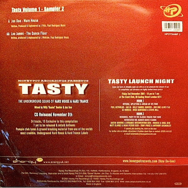 Jon Doe / Lee James – Tasty Volume One (Sampler 2)