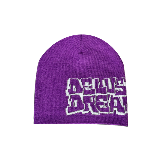 Logo Skull Beanie Purple