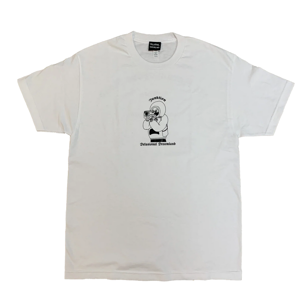 DD X Junktion VHS guy tee white