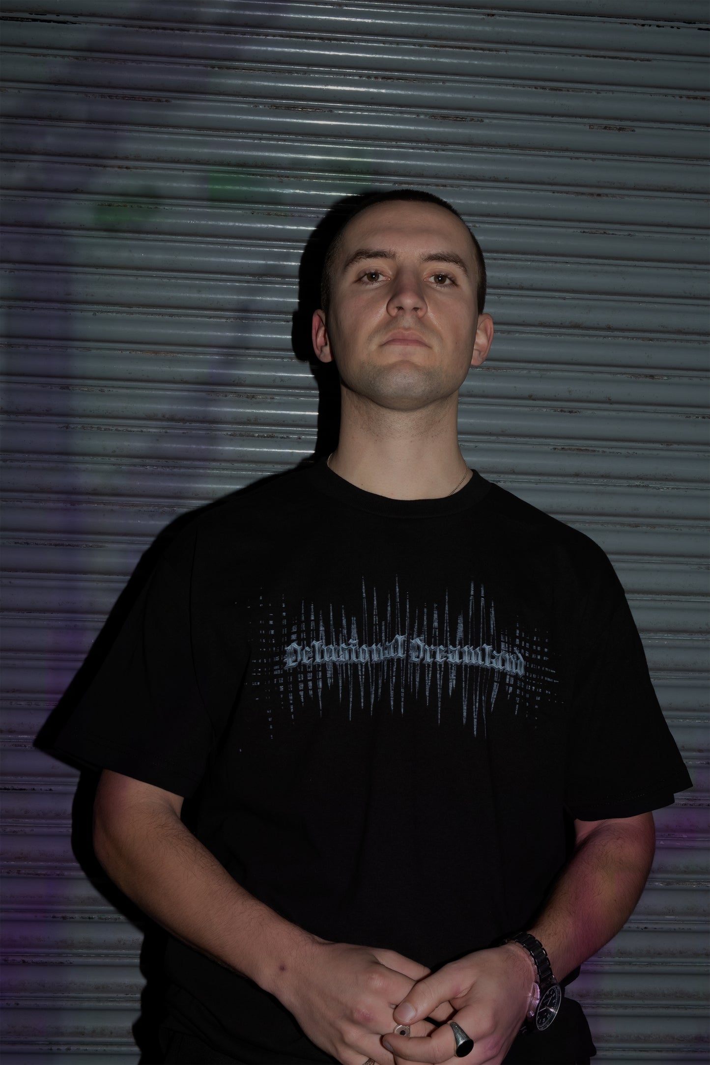 Chrome wave tee